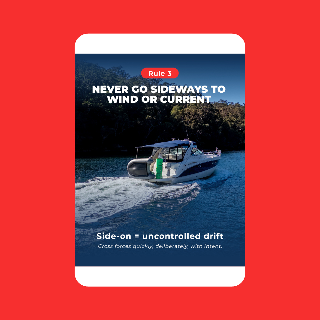 BoatWise educational social tile, docking guide