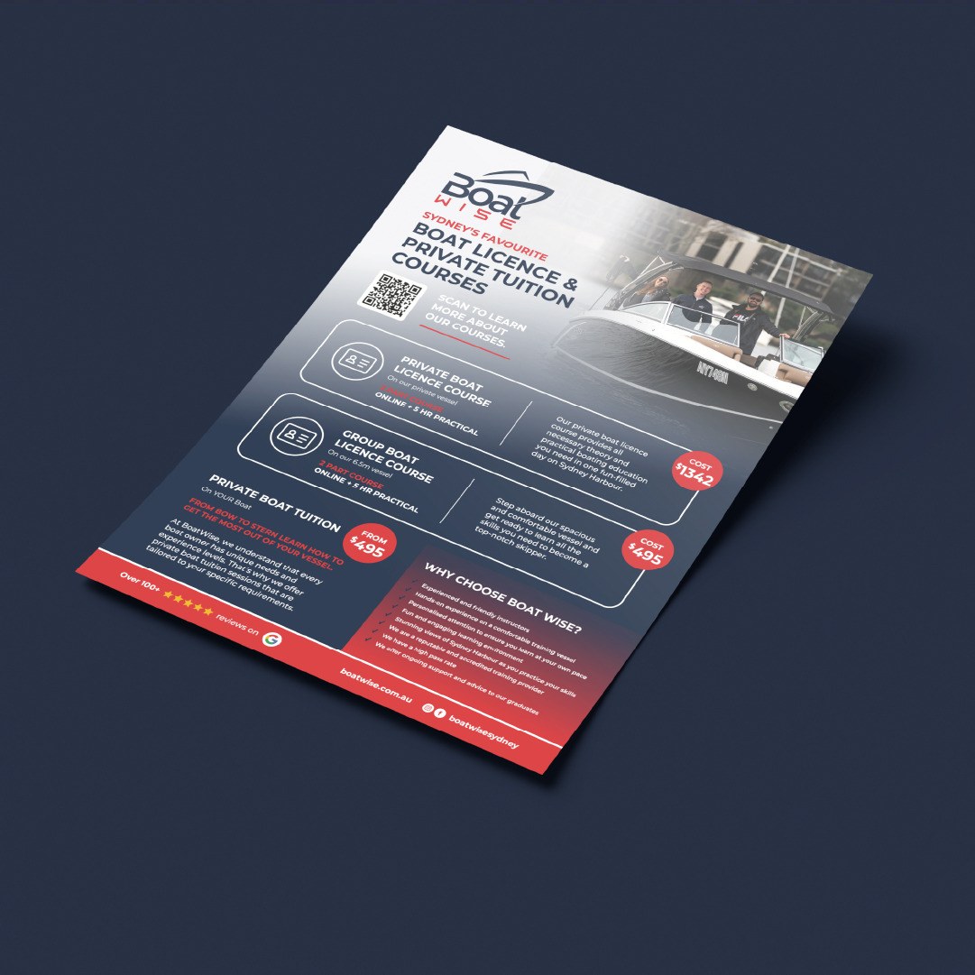 BoatWise print flyer
