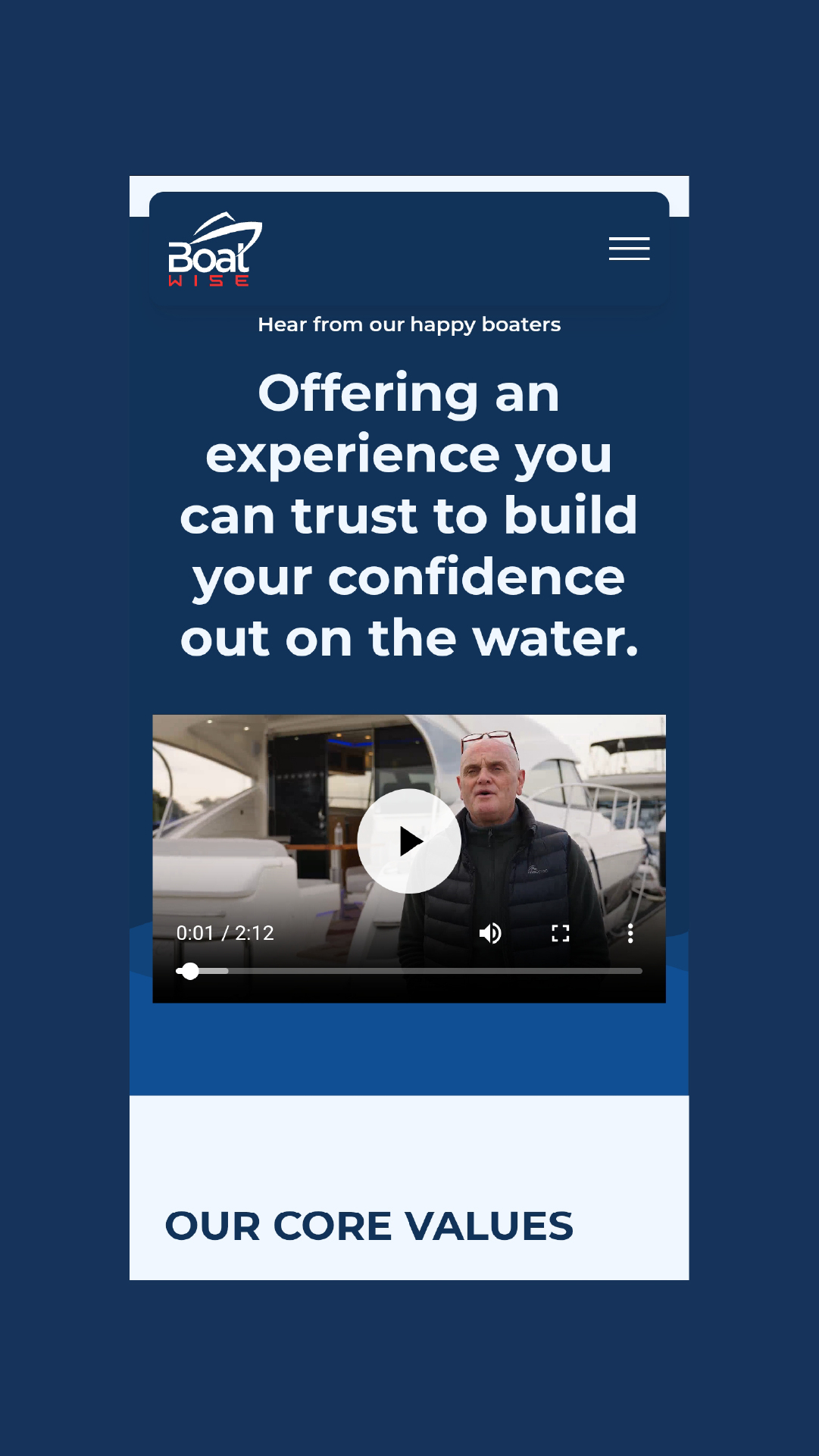 BoatWise customer testimonial video