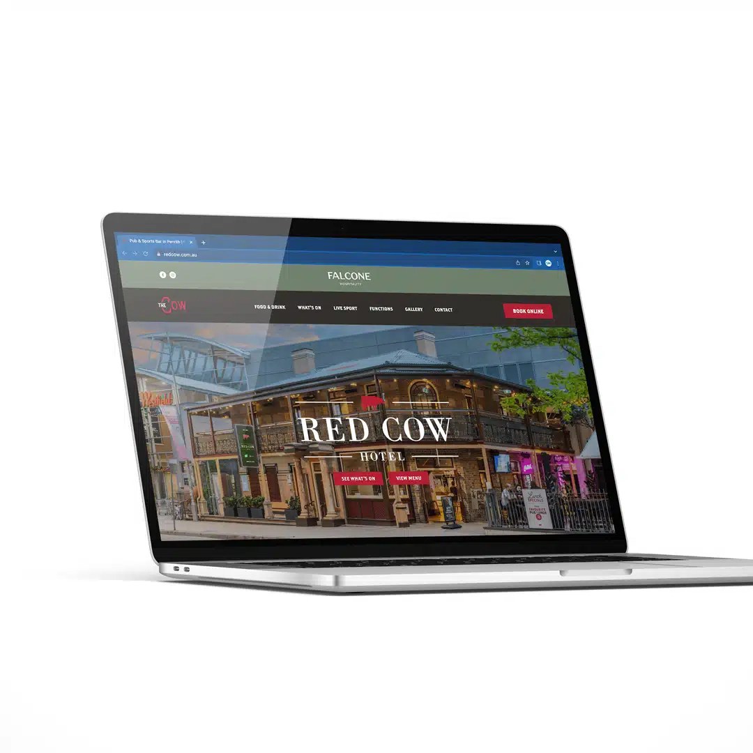 Red Cow Hotel website, a Falcone Hospitality venue