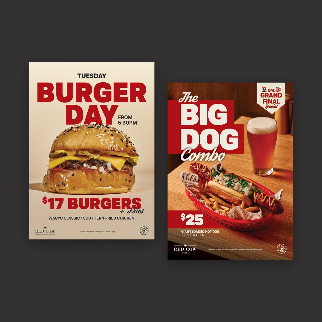 Red Cow Hotel burger and combo promotions
