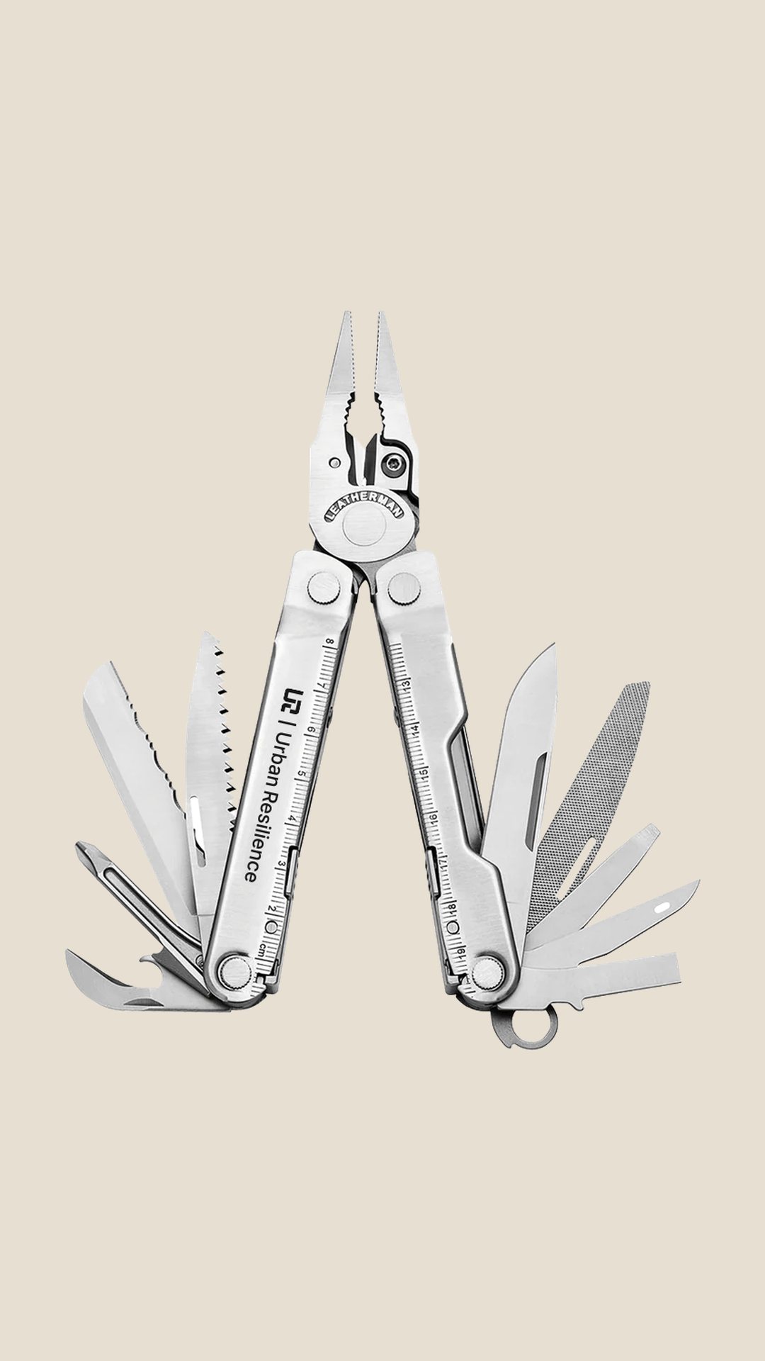 Multitool engraved with the Urban Resilience logo